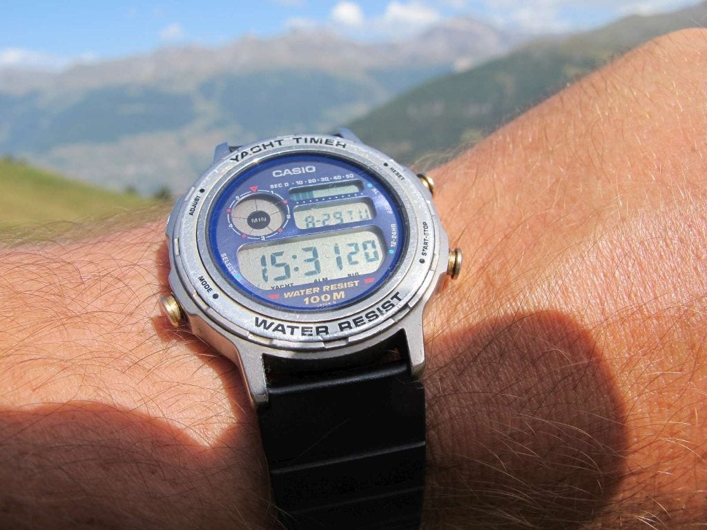 Vintage Casio Yacht Timer herenhorloge ca. 1990, Ophalen of Verzenden