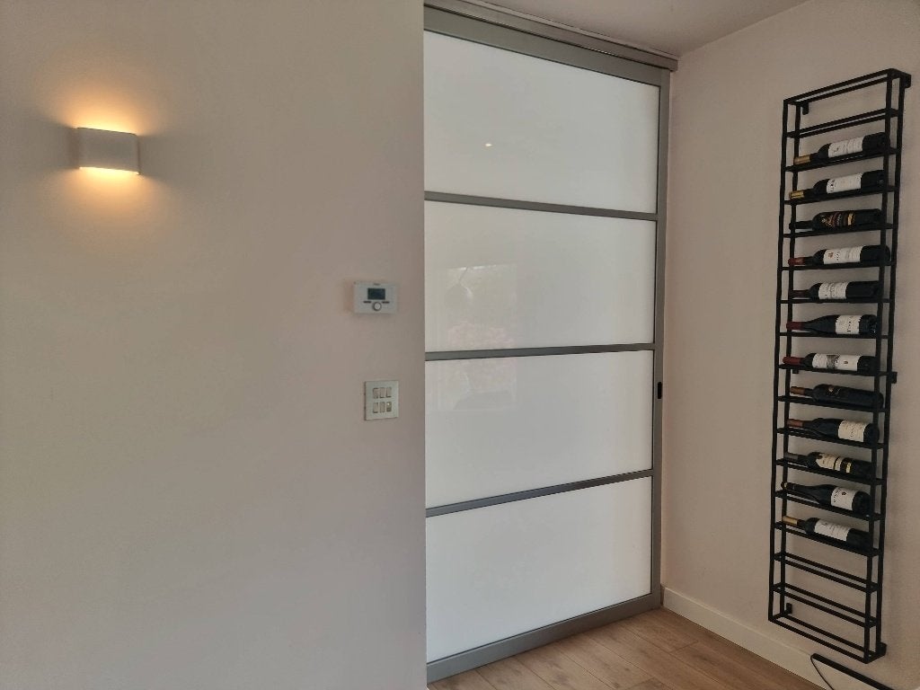 Glazen schuifdeur, Ophalen, Gebruikt, Binnendeur, Glas
