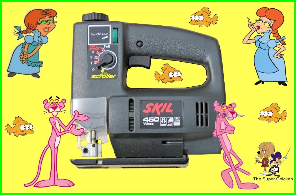 Vintage SKIL Decoupeerzaag 4495, Nieuw, Doe-het-zelf en Bouw, Ophalen of Verzenden, Zo goed als nieuw, Decoupeerzaag, SKIL