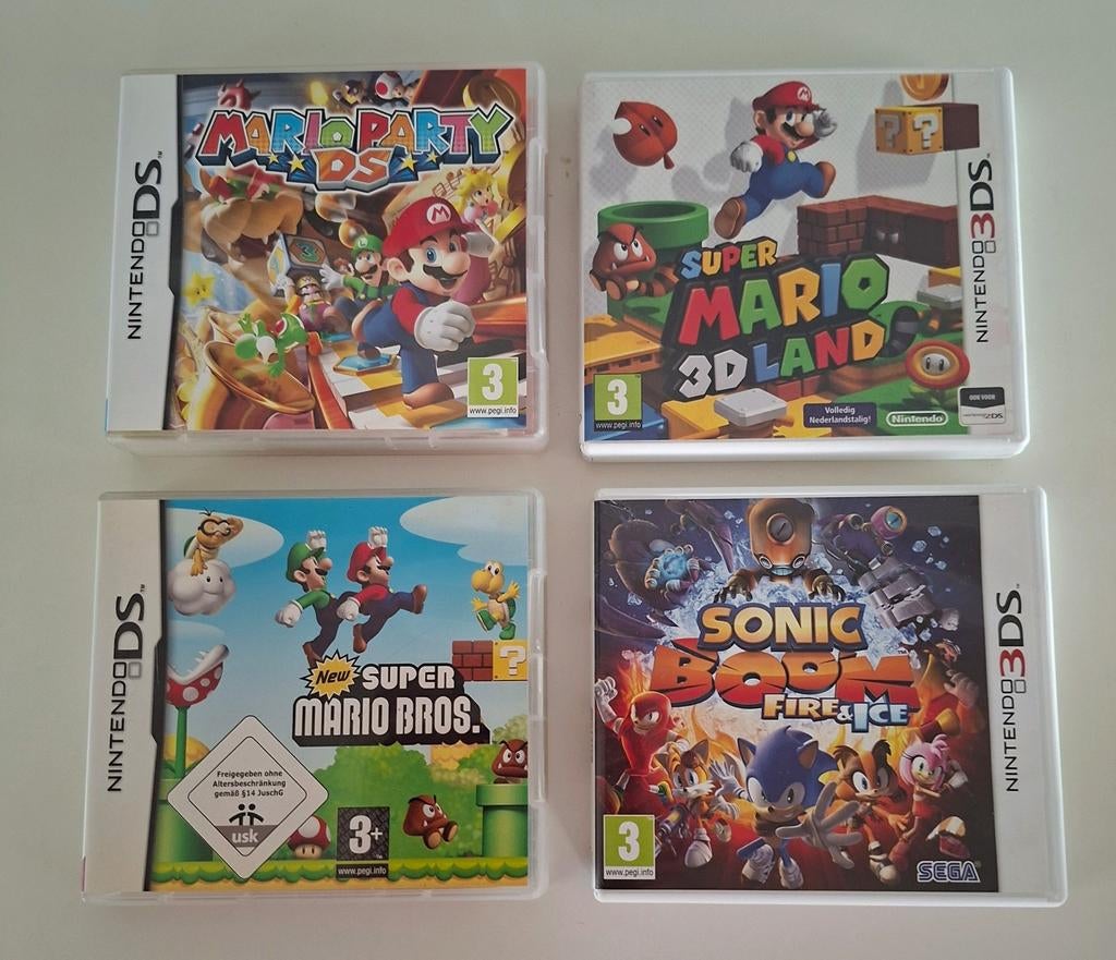 Nintendo ds spellen : mario / sonic / rabbids, Ophalen of Verzenden