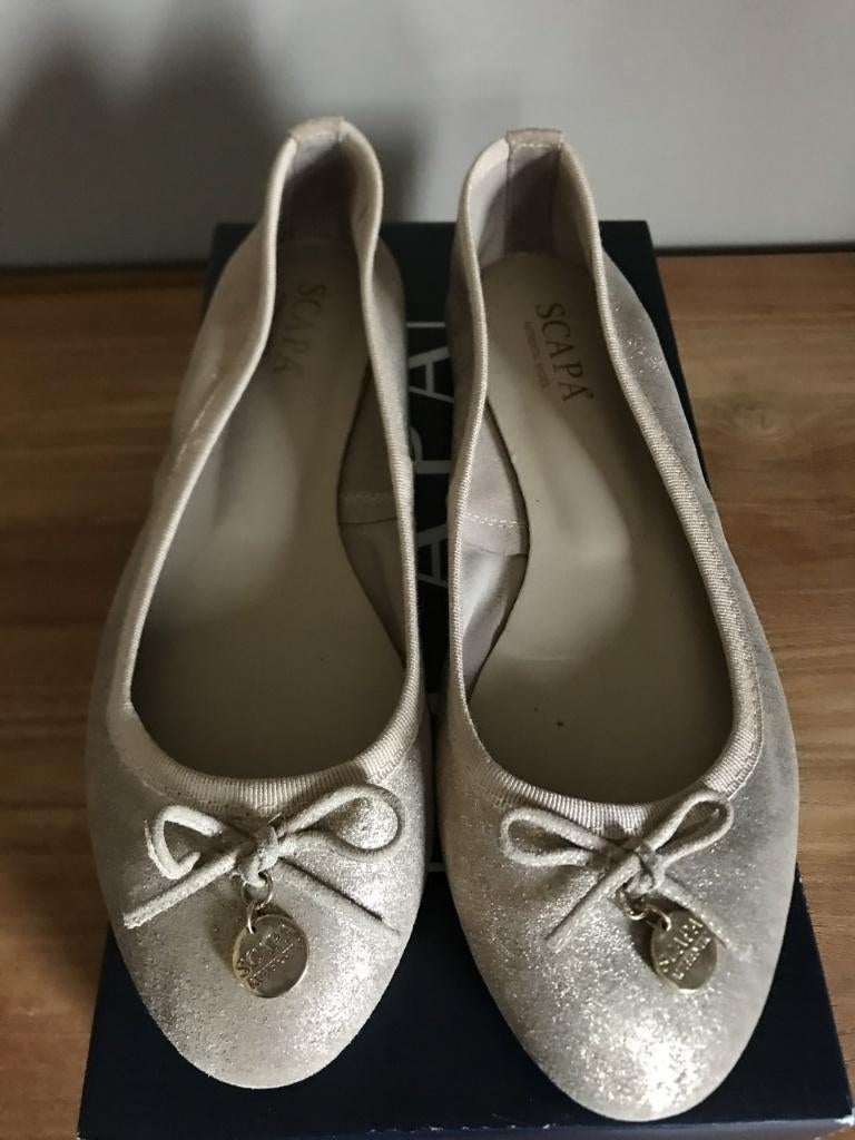 Zilver ballerina's van SCAPA, maat 39, Kleding | Dames, Scapa, Overige kleuren, Zo goed als nieuw, Ballerina's