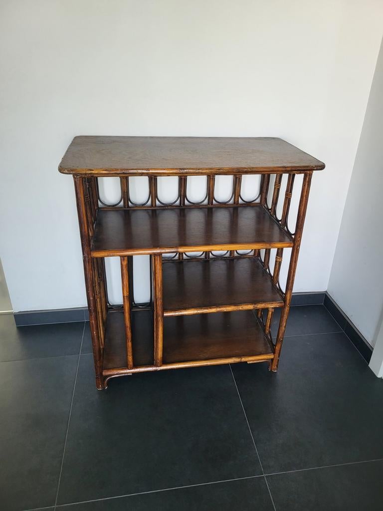 Rotan rek - vintage boho art nouveau - zie foto, Ophalen