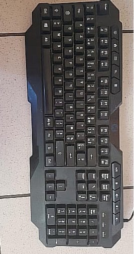 Nedis Game Keyboard, Informatique & Logiciels, Claviers, Azerty, Comme neuf, Enlèvement, Filaire
