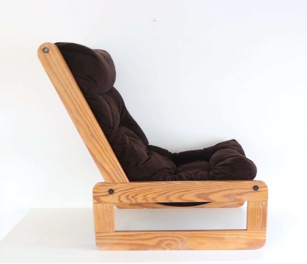 Vintage brutalistische fauteuil uit de jaren 70, Ophalen