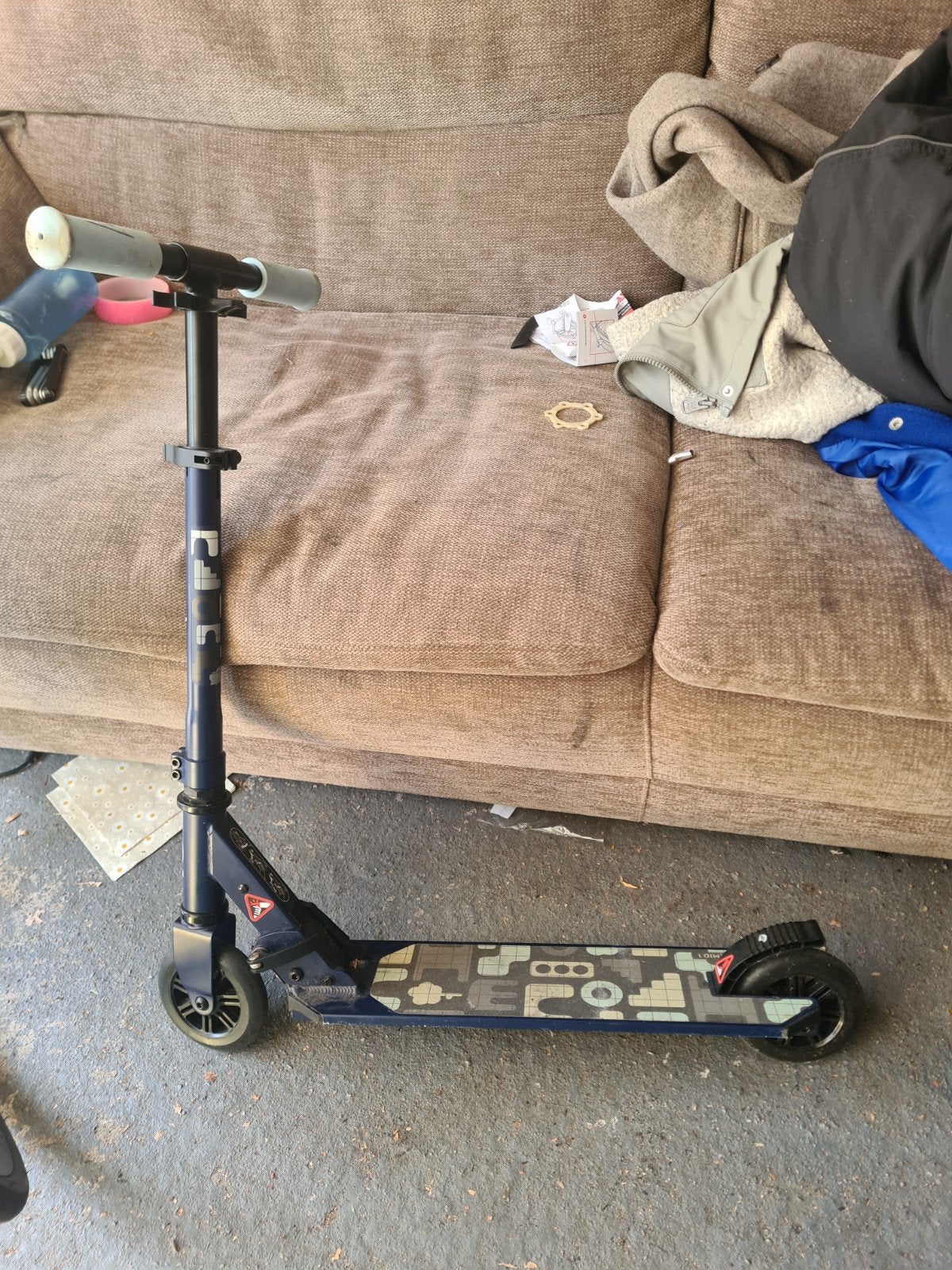 step kinderen blauw, Fietsen en Brommers, Ophalen, Zo goed als nieuw, Gewone step, Oxelo (Decathlon)