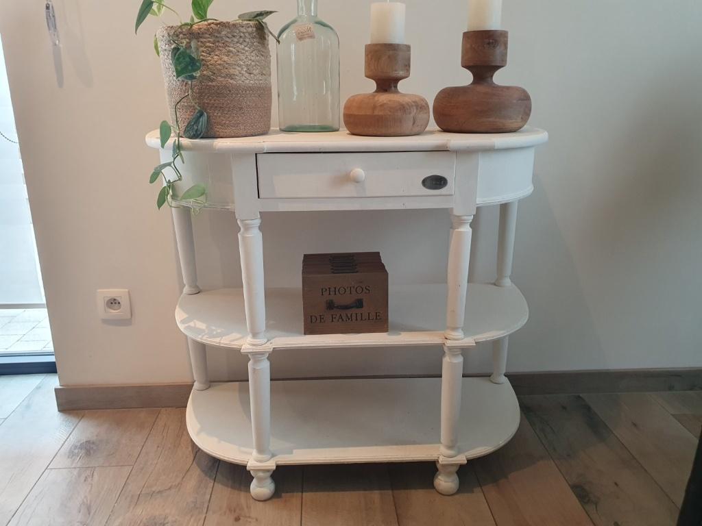 Riverdale sidetable/haltafel landelijke stijl, Enlèvement, Utilisé, 50 à 75 cm, Bois