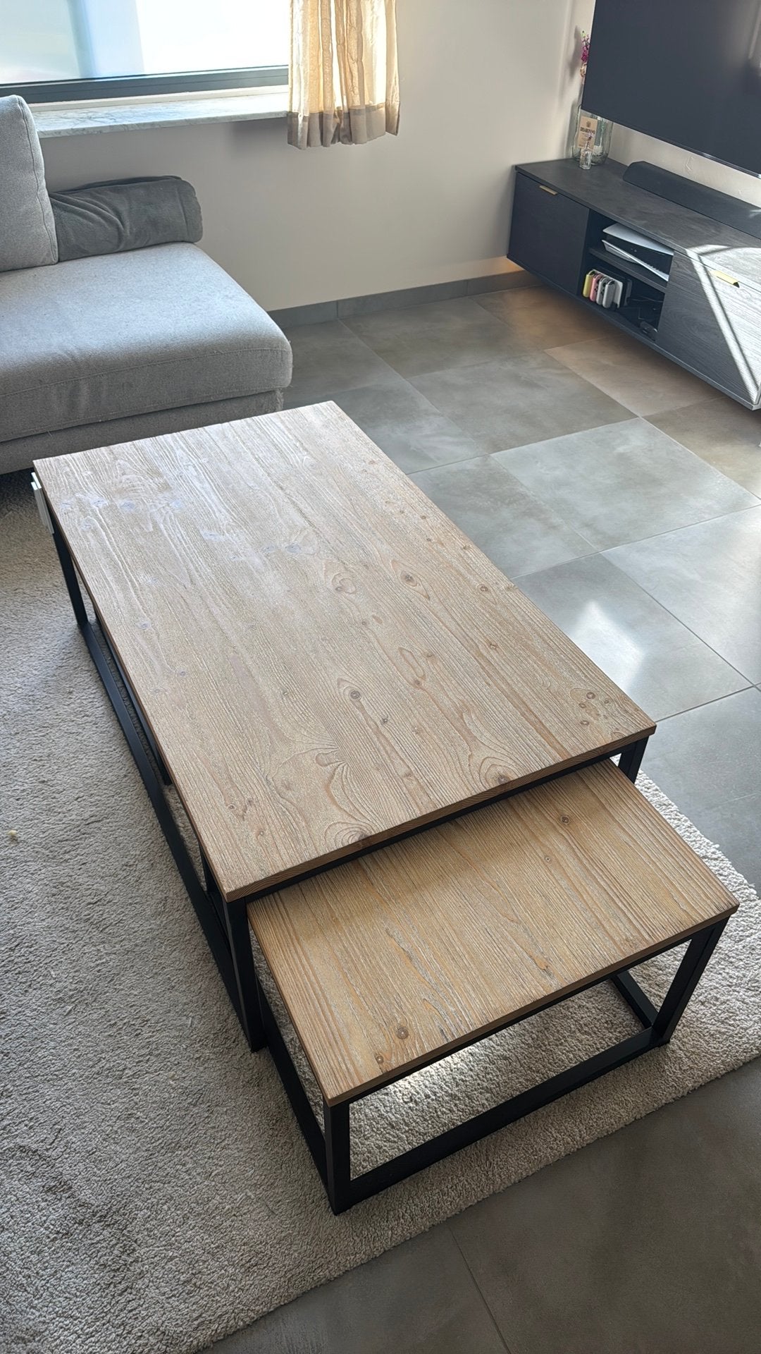 Salontafelset Maisons du Monde, Huis en Inrichting, Ophalen, 100 tot 150 cm, 50 tot 100 cm, Zo goed als nieuw