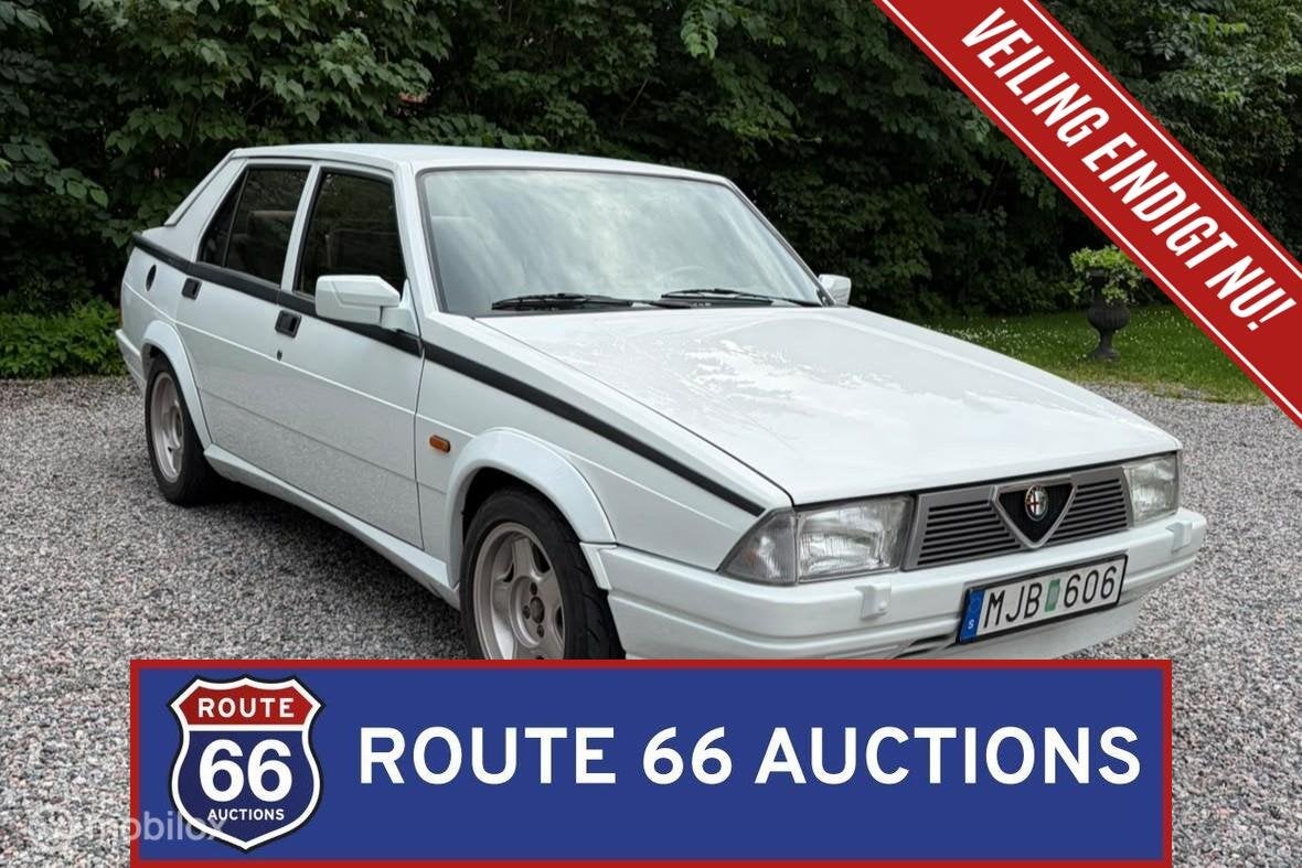Alfa Romeo 75 | 1986 | Route 66 Auctions, Autos, Achat, Entreprise, Boîte manuelle, Autre carrosserie