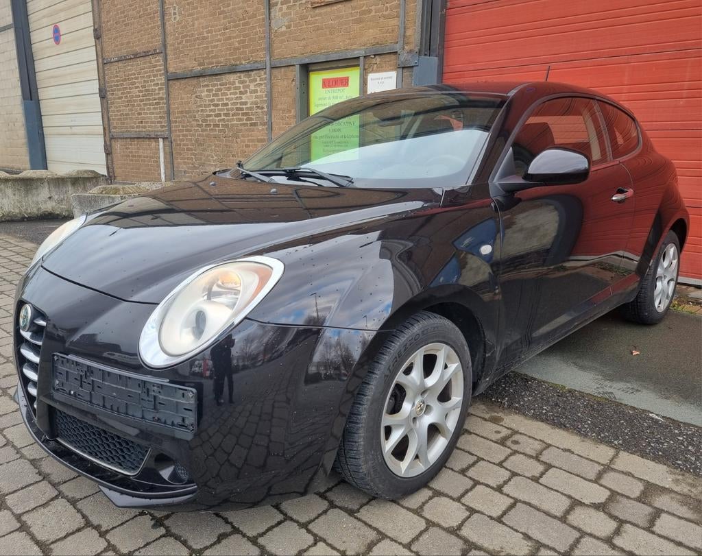 ALFA MITO 1.4i 2010 AIRCO 194283KM PRIJS 2350€, Auto's, Euro 5, Zwart, 4 cilinders, Zwart