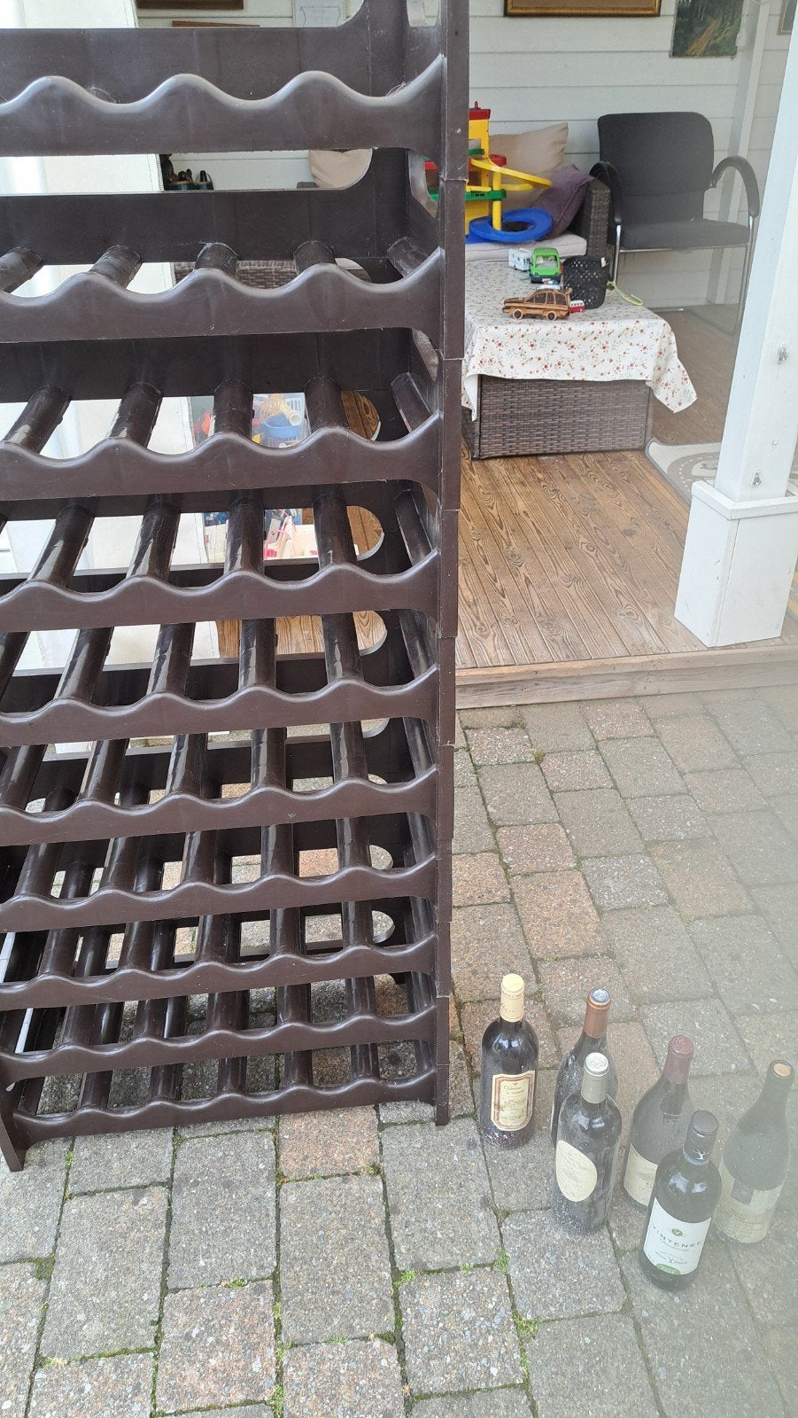 casier à vin, Maison & Meubles, Accessoires pour la Maison | Porte-bouteilles, Enlèvement, Comme neuf, Synthétique, 25 bouteilles ou plus