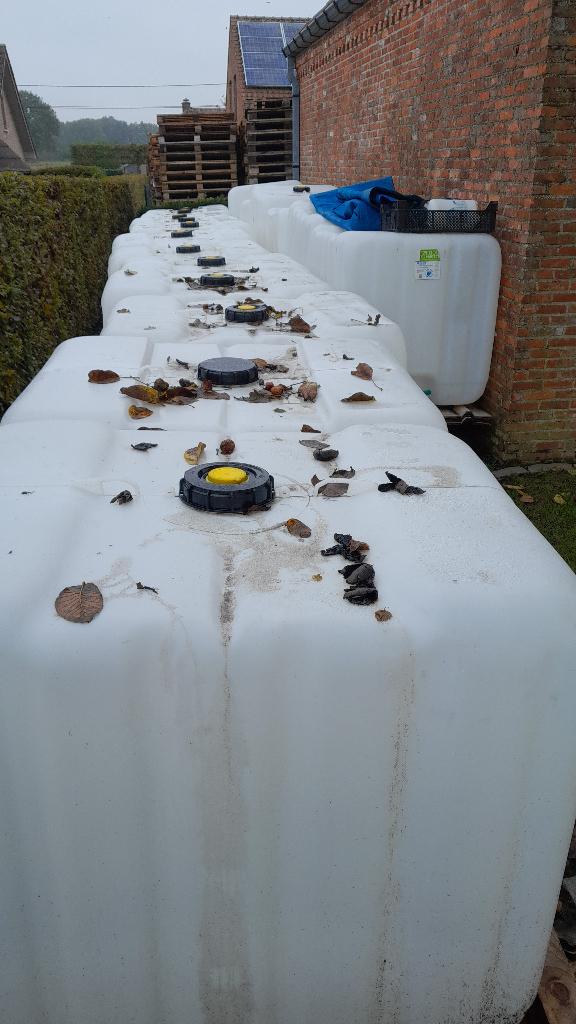 ibc vat uit voeding, Tuin en Terras, Ophalen, Kunststof, Met kraantje, 150 liter of meer