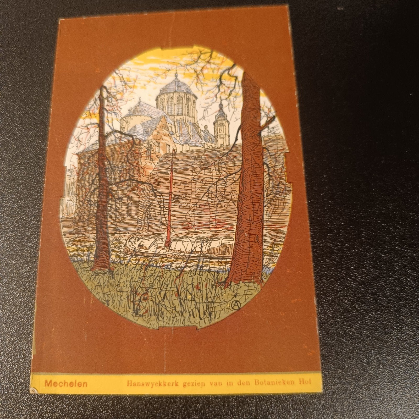 A Ost Alfred Hanswijkprocessie  1912 Kerk vanuit Kruidtuin, Ophalen of Verzenden