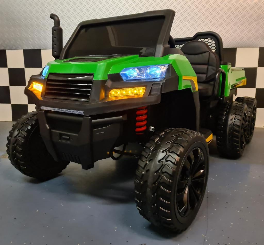 Farmer Truck 6x6 - kiepbak - leren zit - 4 motors - met RC, Enlèvement ou Envoi, Neuf, Télécommande
