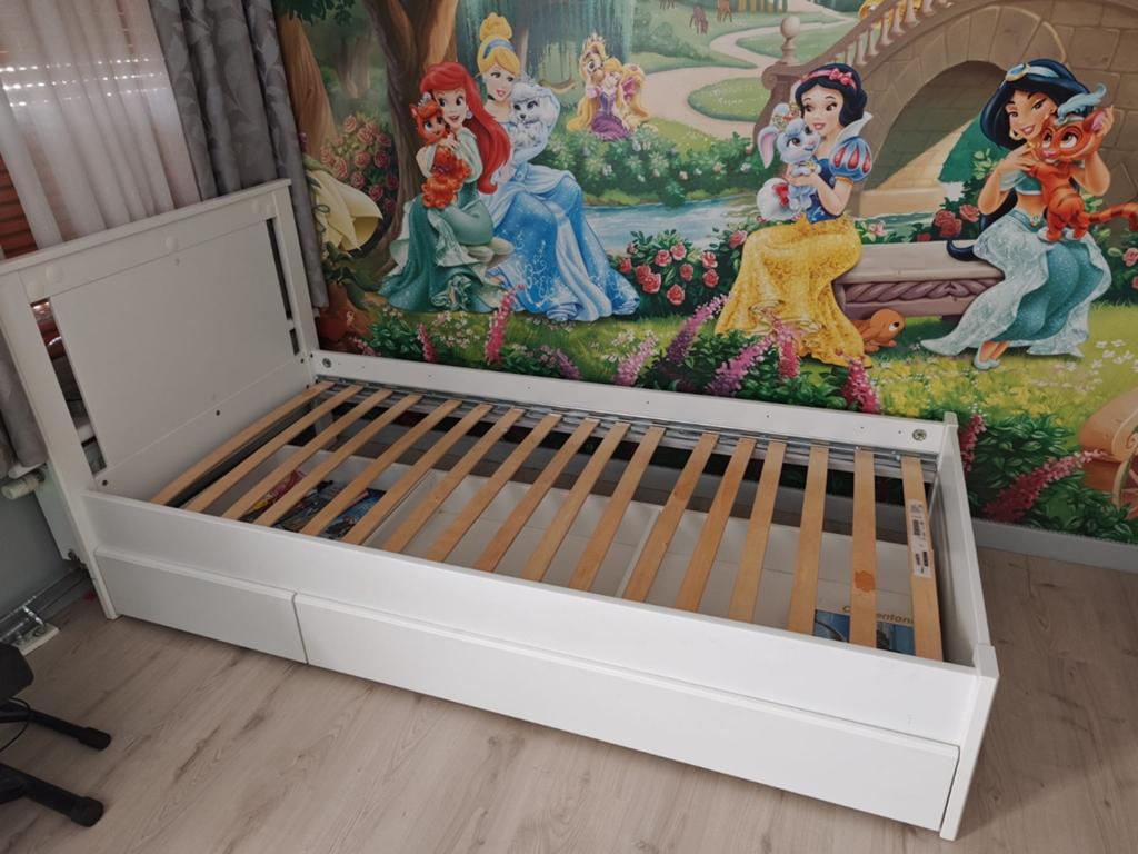 2 bedden met schuiven, Ophalen