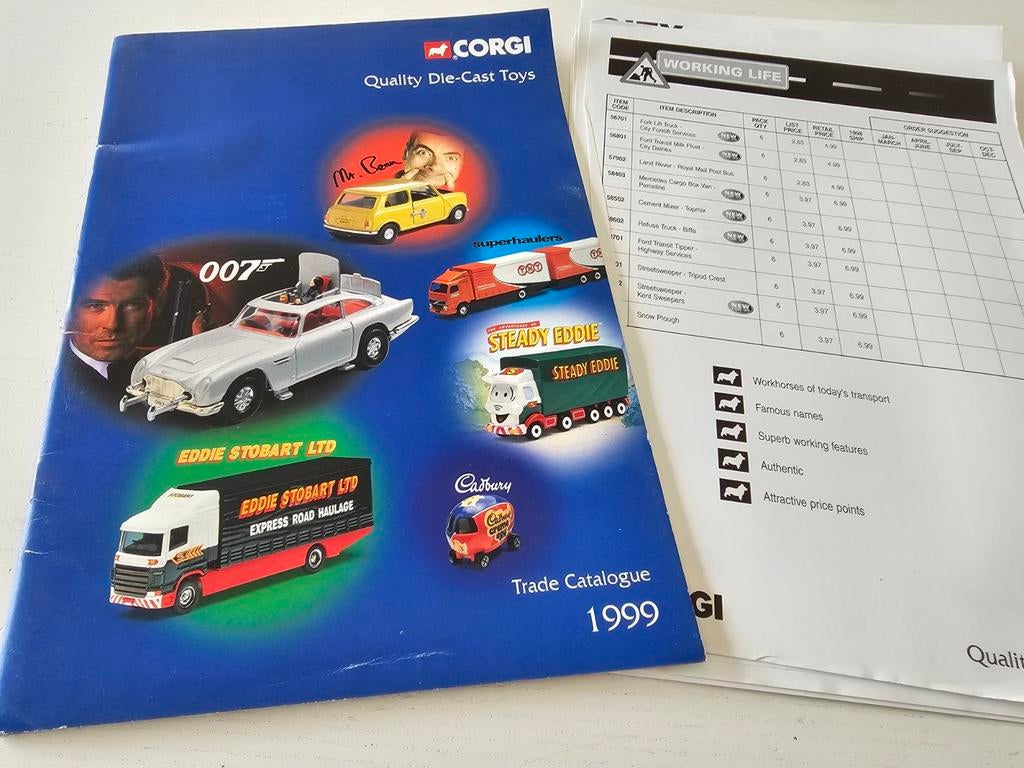 CORGI Quality Die-Cast Toys cateloog 1999, Ophalen of Verzenden