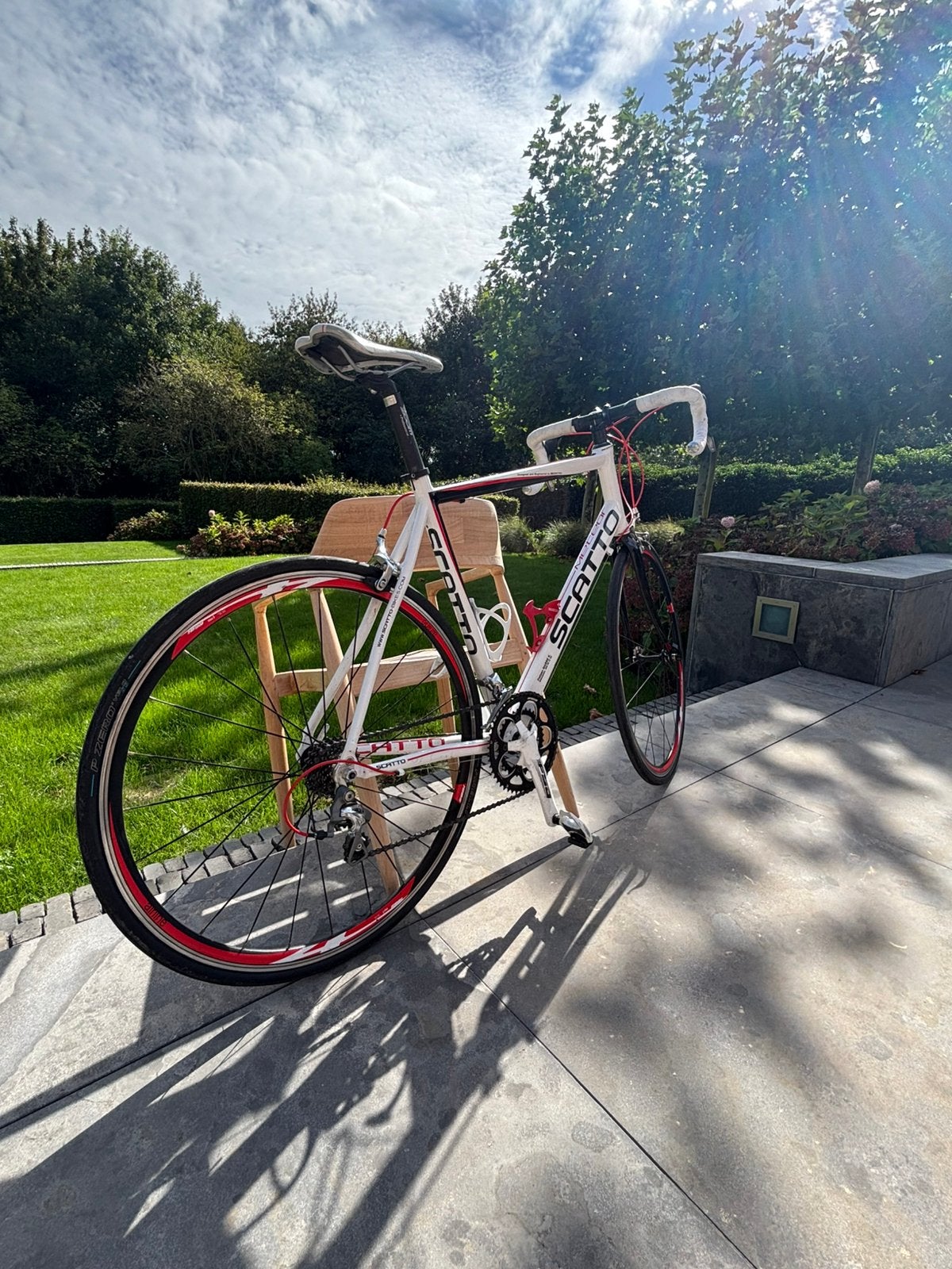 Scatto BFC koersfiets – Shimano Tiagra – carbon voorvork, Fietsen en Brommers, 57 tot 61 cm, Ophalen, Zo goed als nieuw, Aluminium
