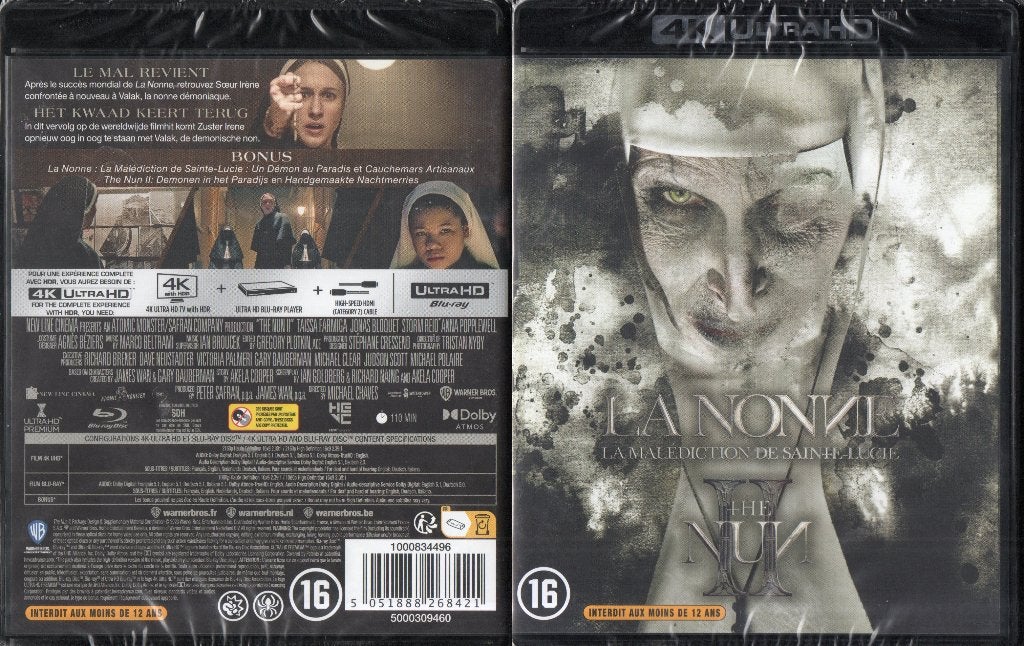 la nonne II (4k ultra-hd + blu-ray) neuf, CD & DVD, Blu-ray, Neuf, dans son emballage, Horreur, Enlèvement ou Envoi