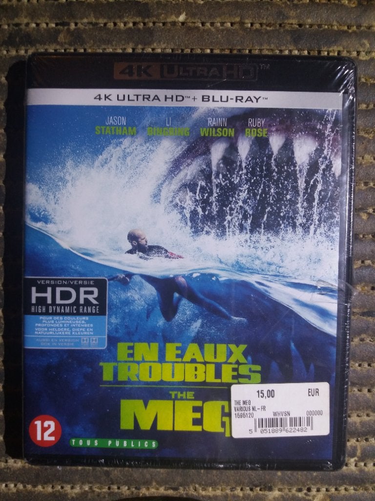 The Meg/4K Ultra HD + Blu-ray (Sealed), Avontuur, Inclusief extra's, Film, Spaans