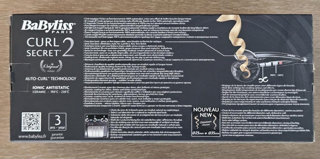 BABYLISS CURL SECRET 2 Curler - Bijna nieuw, Ophalen of Verzenden, Zo goed als nieuw, Krultang of Stijltang