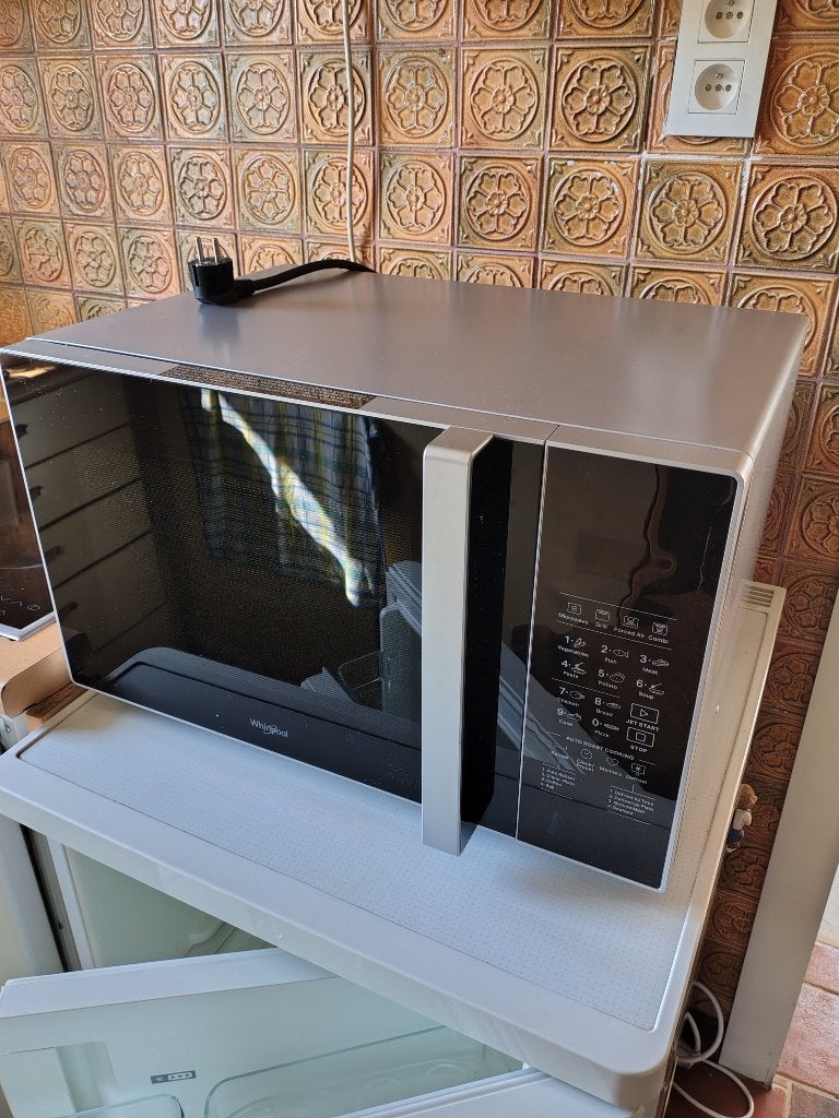 Whirlpool MWO 730/1 SL, Elektronische apparatuur, Microgolfovens, Ophalen, Zo goed als nieuw, Draaiplateau, Combi-microgolfoven