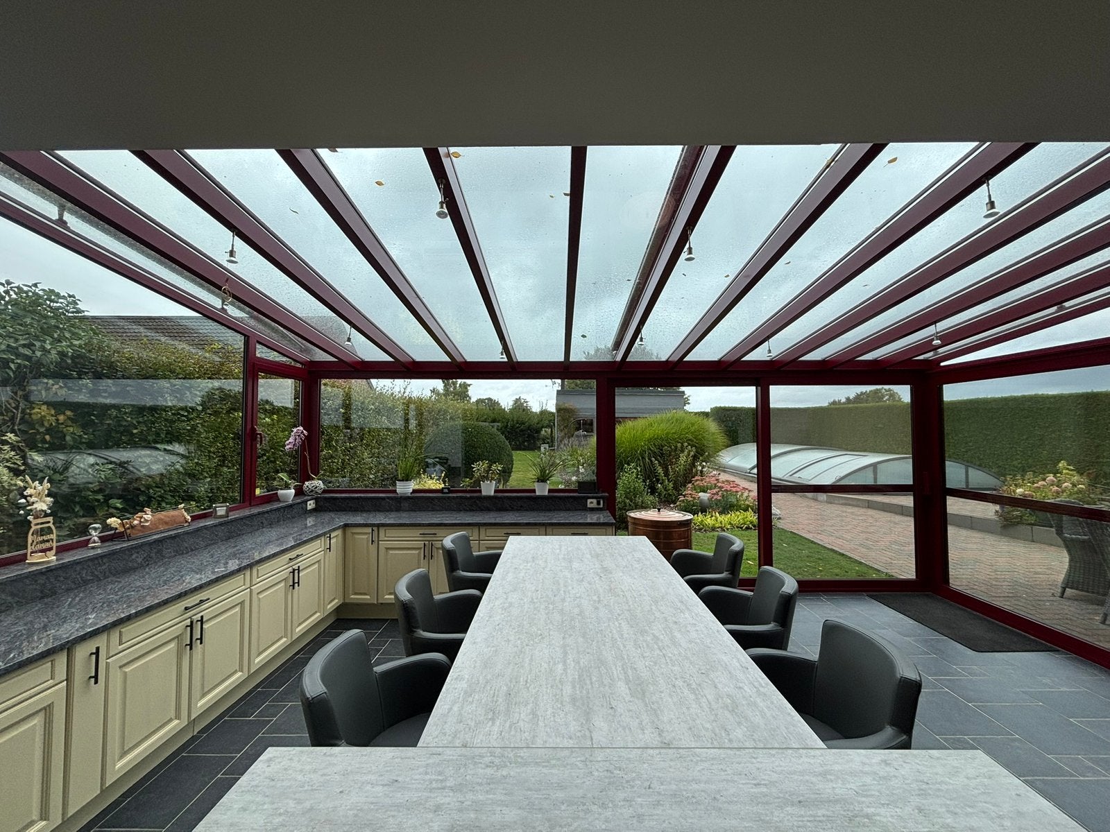 Îlot central, Maison & Meubles, Cuisine | Cuisines complètes, Synthétique, Gris, Enlèvement, Utilisé