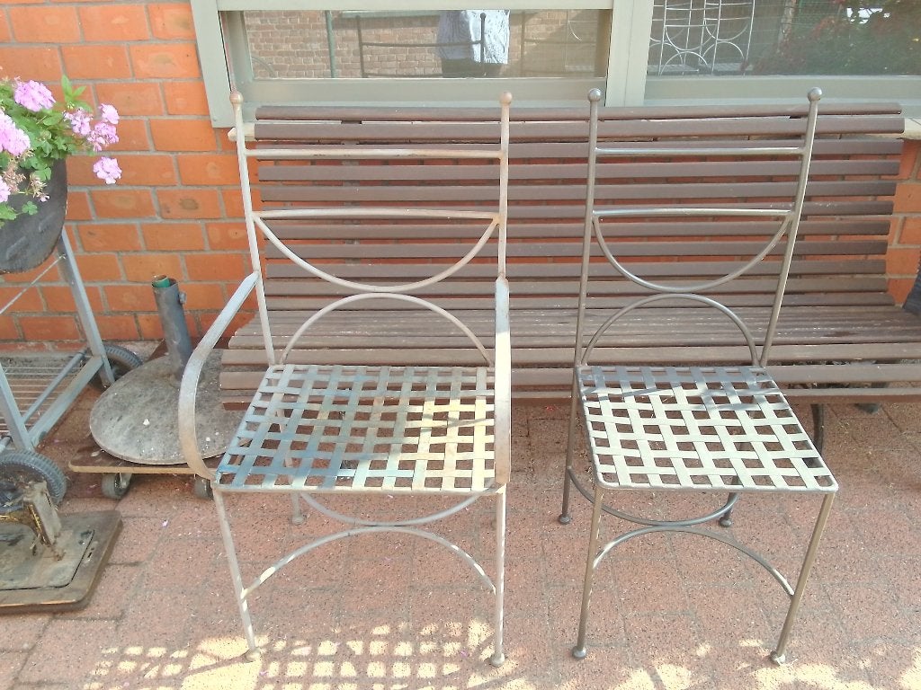 tuinstoelen, Tuin en Terras, Ophalen, Gebruikt, Metaal