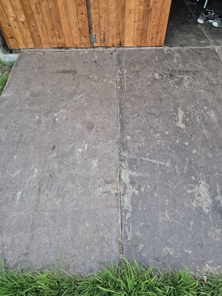 Betonplex met ijzer profil frame-Cassettevloer, Ophalen, Gebruikt