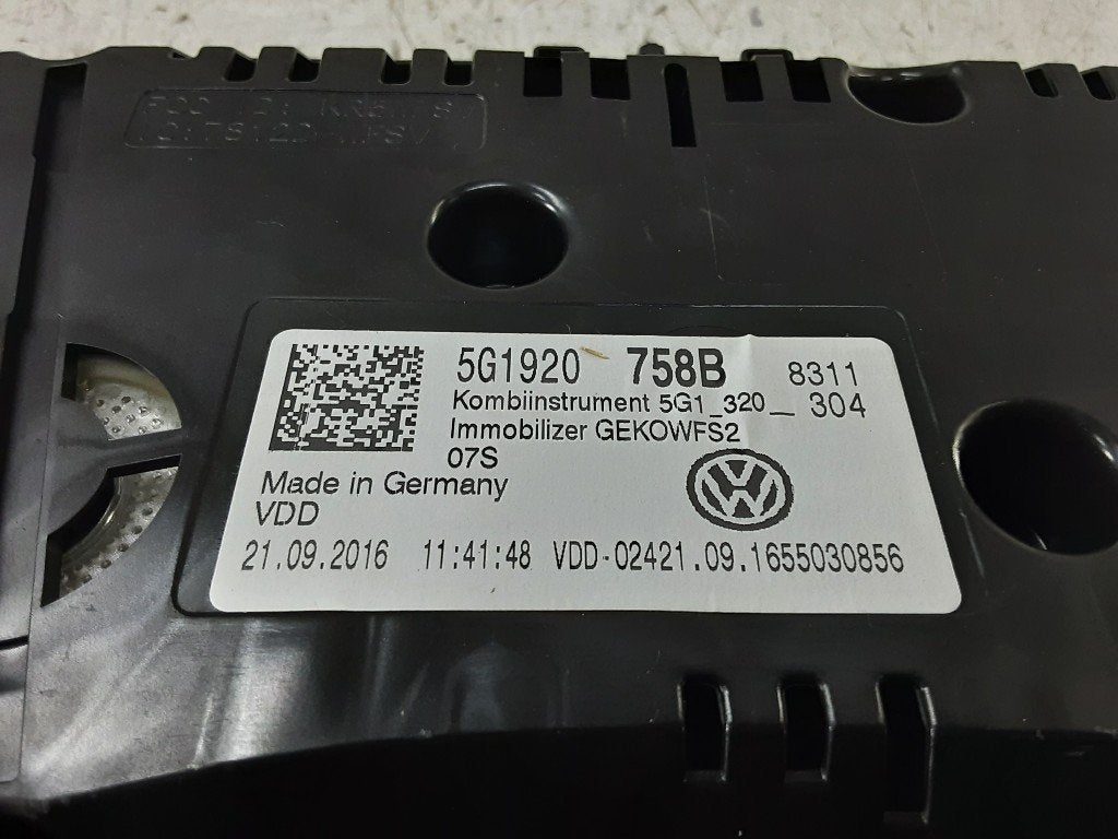 KM TELLER Volkswagen Golf VII (AUA) (5G1920758B), Auto-onderdelen, Gebruikt, Volkswagen, Volkswagen AG, Kundenbetreuung@volkswagen.de