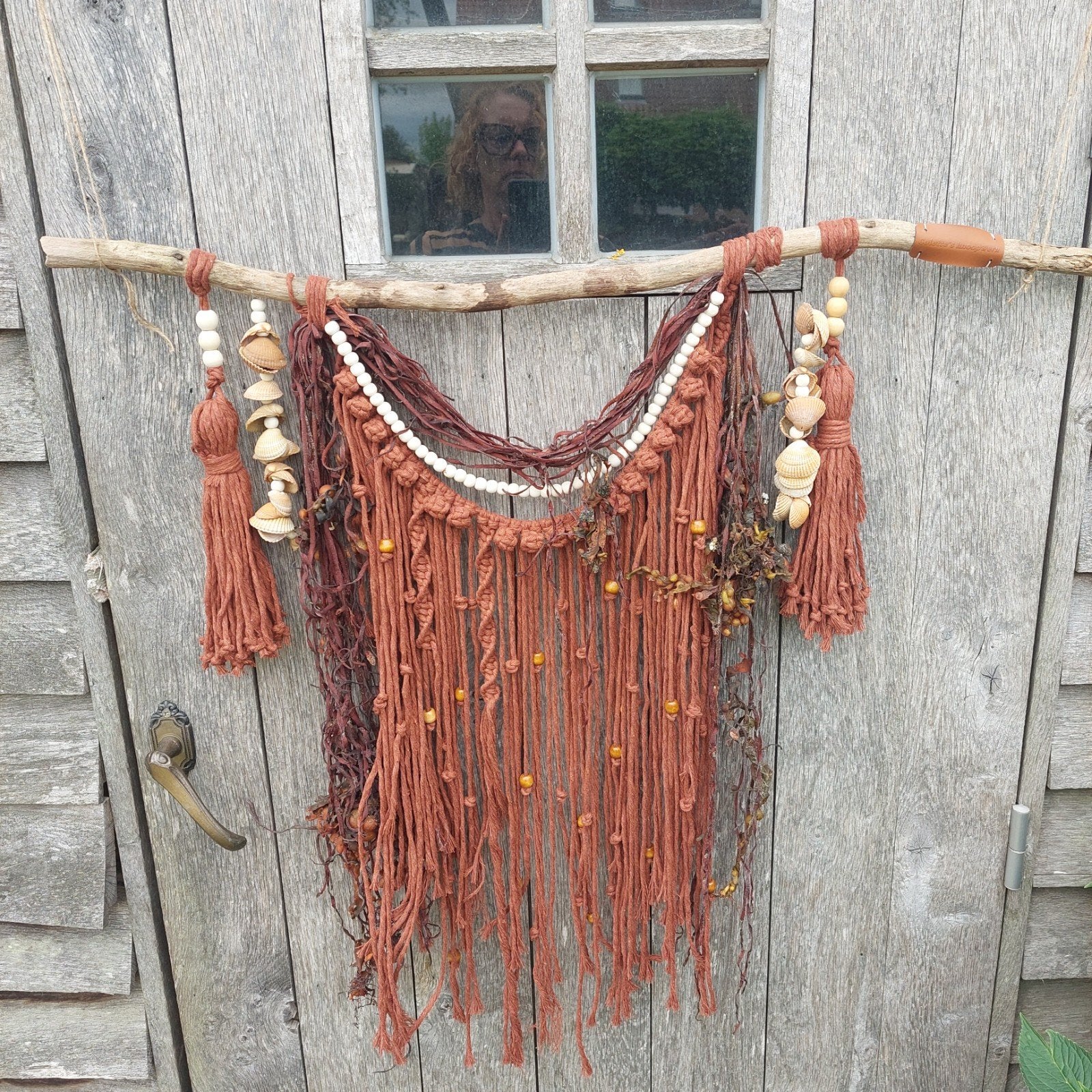 Sangate en macramé, Création personnelle, Enlèvement ou Envoi, Boho, Brun