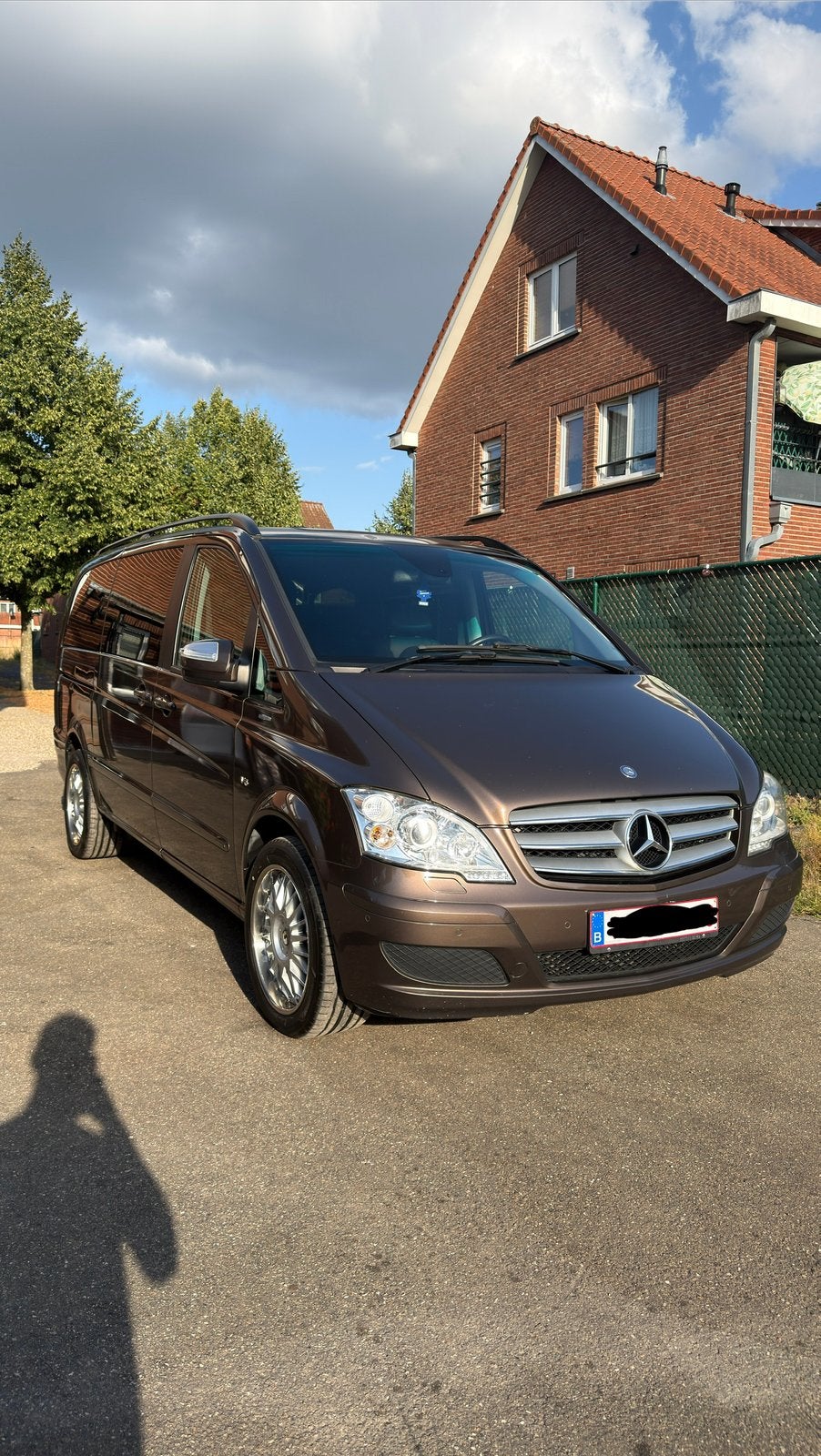 Mercedes Benz Viano V6 3.0, Auto's, Mercedes-Benz, Automaat, Achterwielaandrijving, Zwart, Bruin