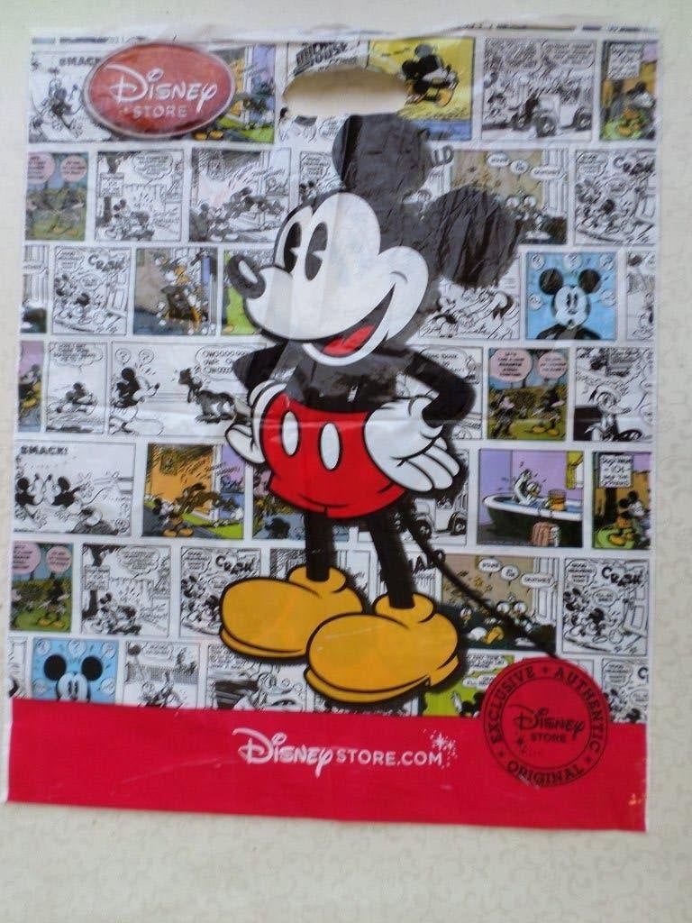 Mickey Minnie Disneyland Paris store BD plastic zak, Verzamelen, Disney, Zo goed als nieuw, Tas, Koffer of Zak, Mickey Mouse, Ophalen of Verzenden