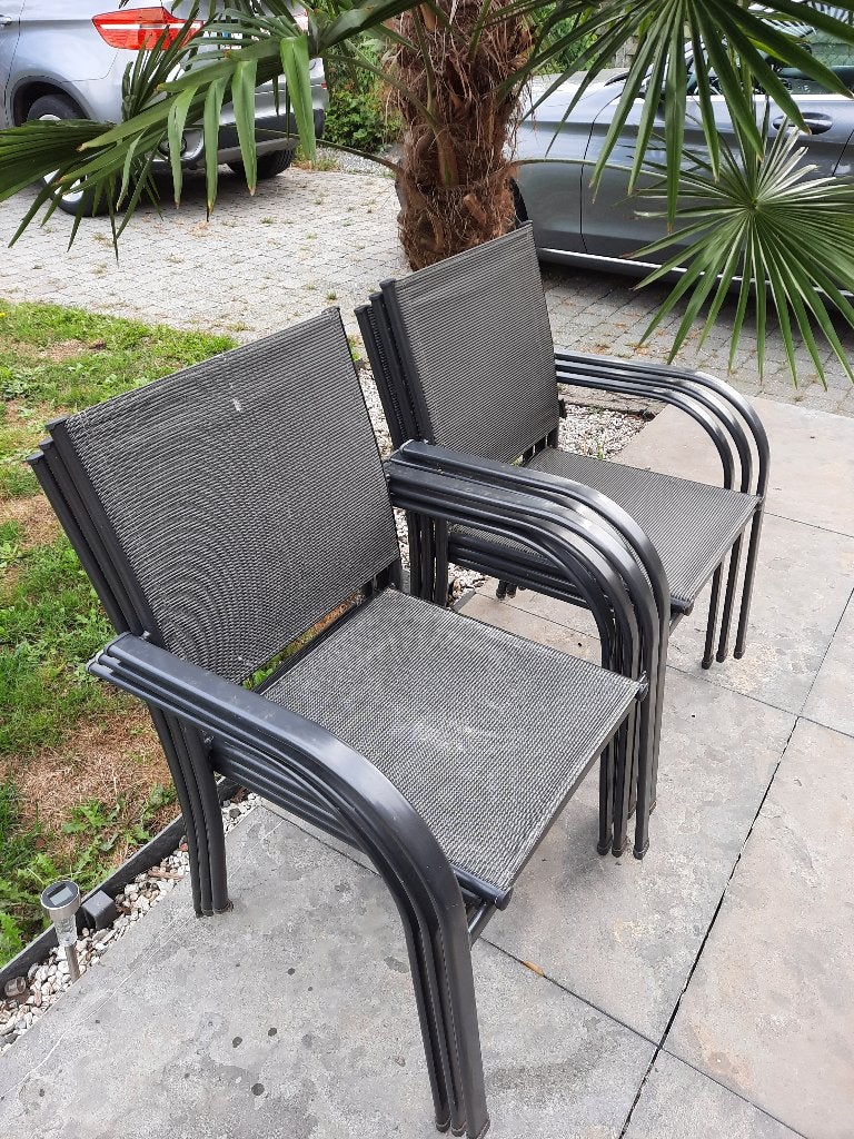 tuinstoelen, Ophalen, Zo goed als nieuw, Aluminium, Stapelbaar