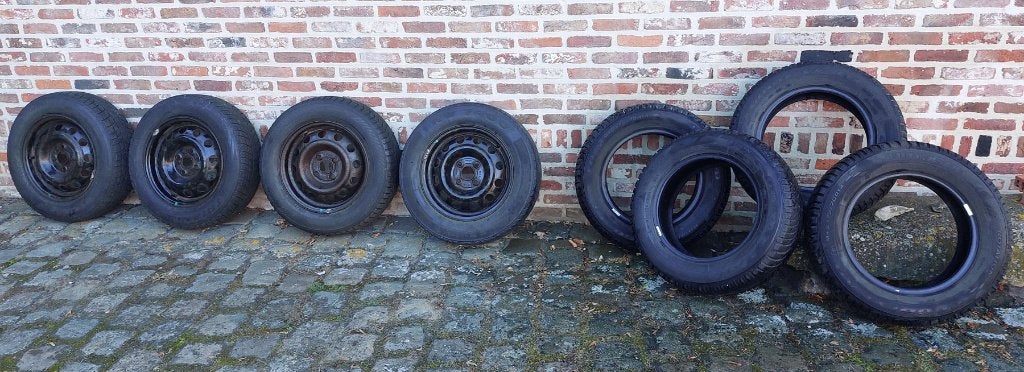 Roues d'hiver 175/70R14 M+S + pneus toutes saisons, Enlèvement, 4 Saisons, Jante(s)