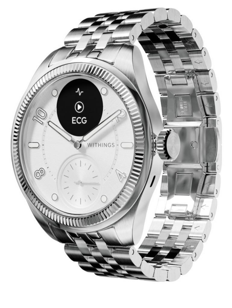 Withings ScanWatch Nova Brilliant Titanium Silver 39mm, Bijoux, Sacs & Beauté, Montres connectées, Enlèvement