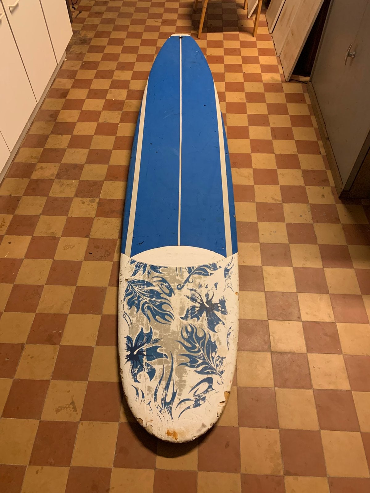 Surfplank softtop 80l “mini malibu”, Watersport en Boten, Golfsurfen, Ophalen, Gebruikt, Longboard, Met vinnen