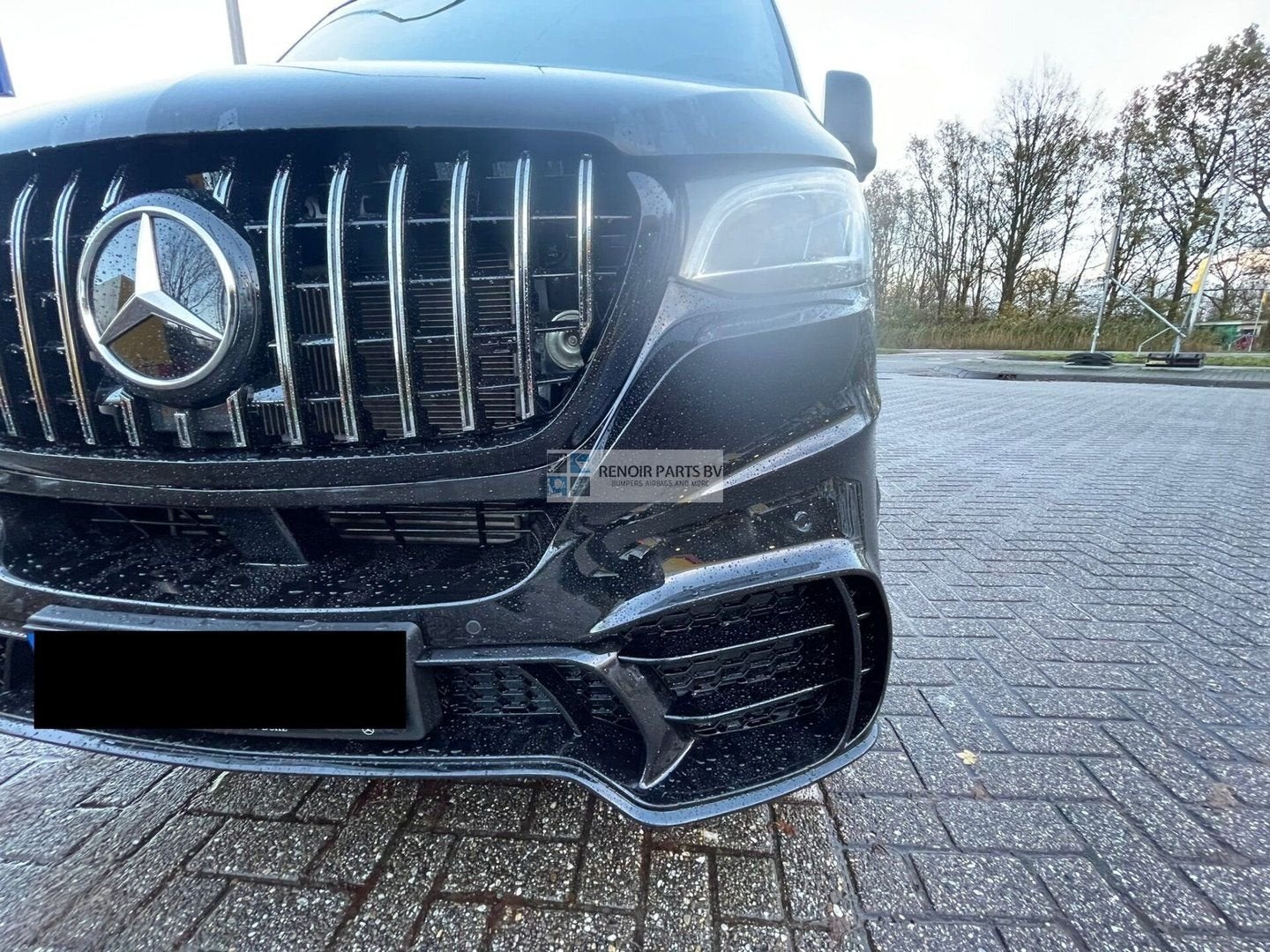 Bumper Mercedes Sprinter W907 AMG V6 Sport GT Grill Voorbump, -, Utilisé, Avant, -