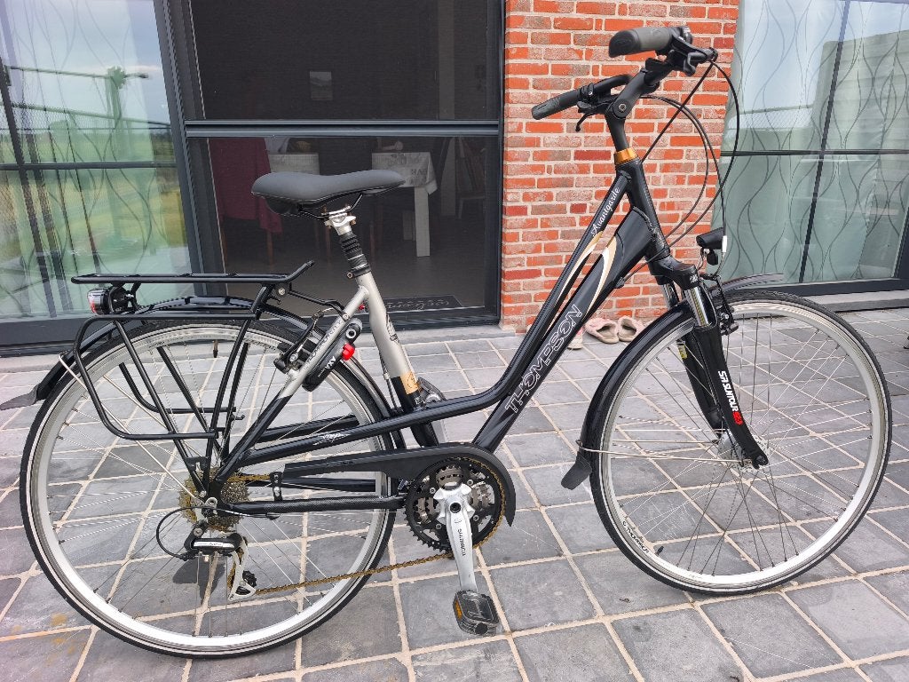 damesfiets"Thompson Advantgarde"mooie en perfecte staat, Ophalen, Velgrem, 47 tot 50 cm, Versnellingen