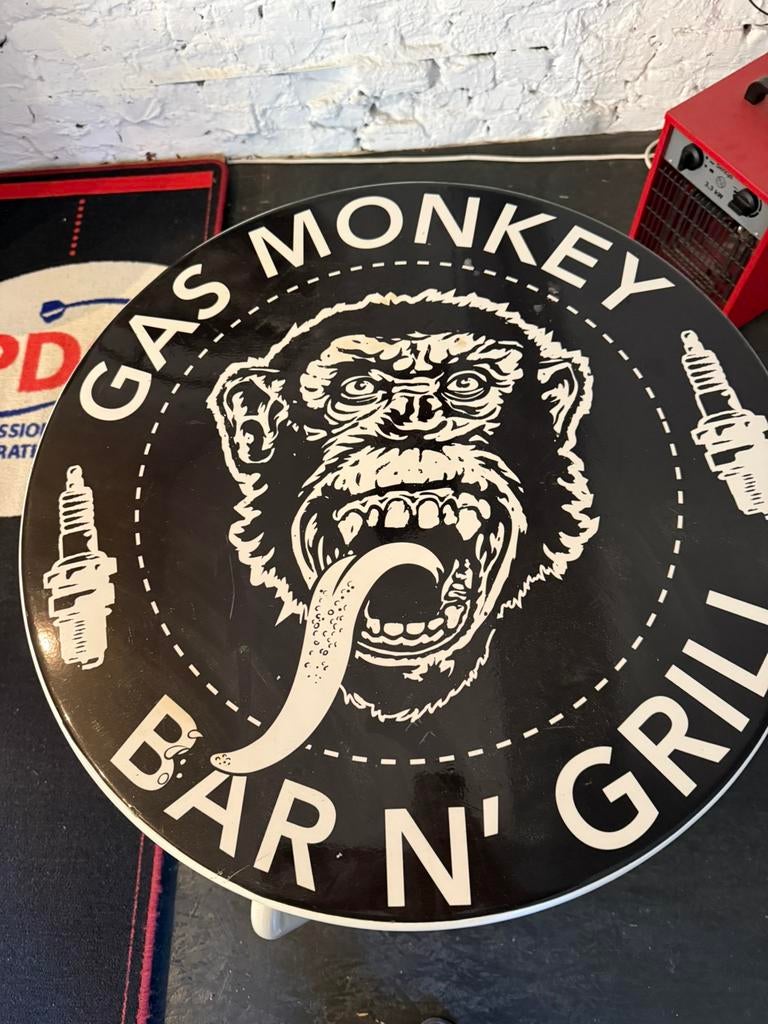 Gas monkey bijzettafel, 55 à 75 cm, Rond, Enlèvement, Utilisé