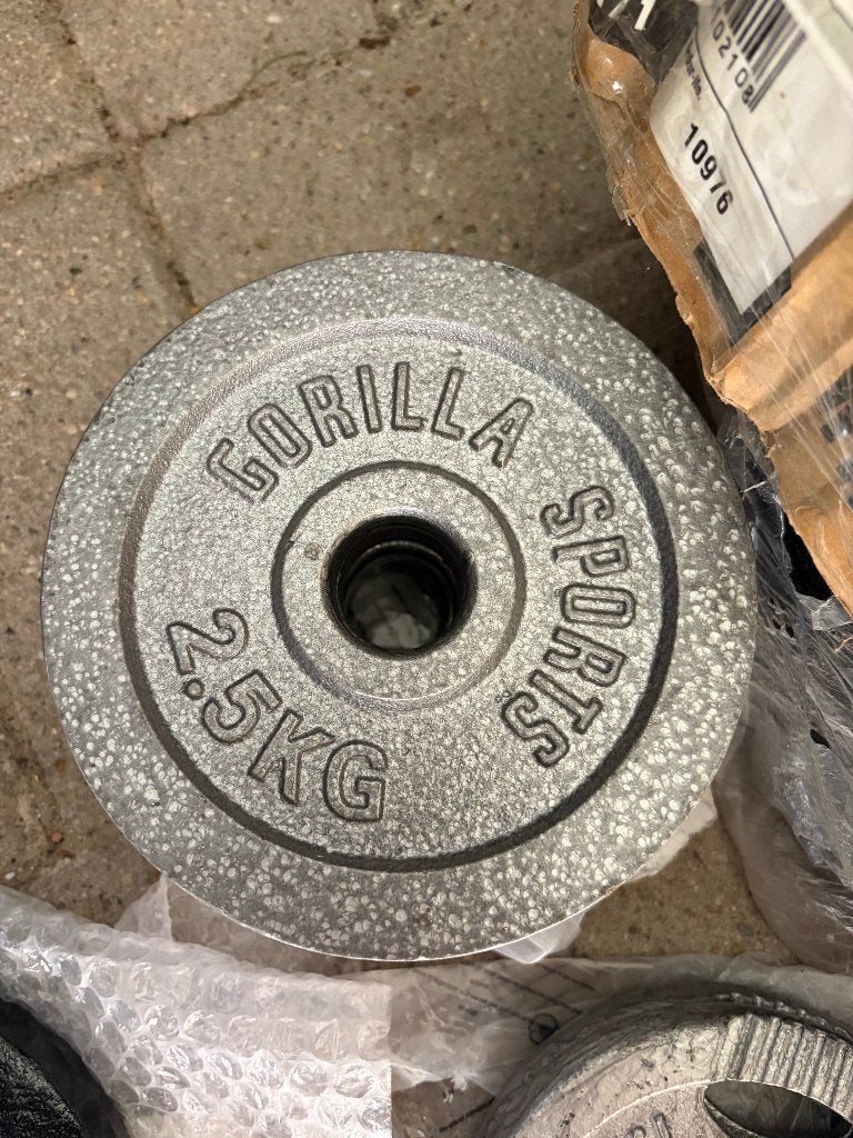 Halterschijf 2,5 kg Gietijzer, Sport en Fitness, Ophalen, Nieuw, Halterschijven