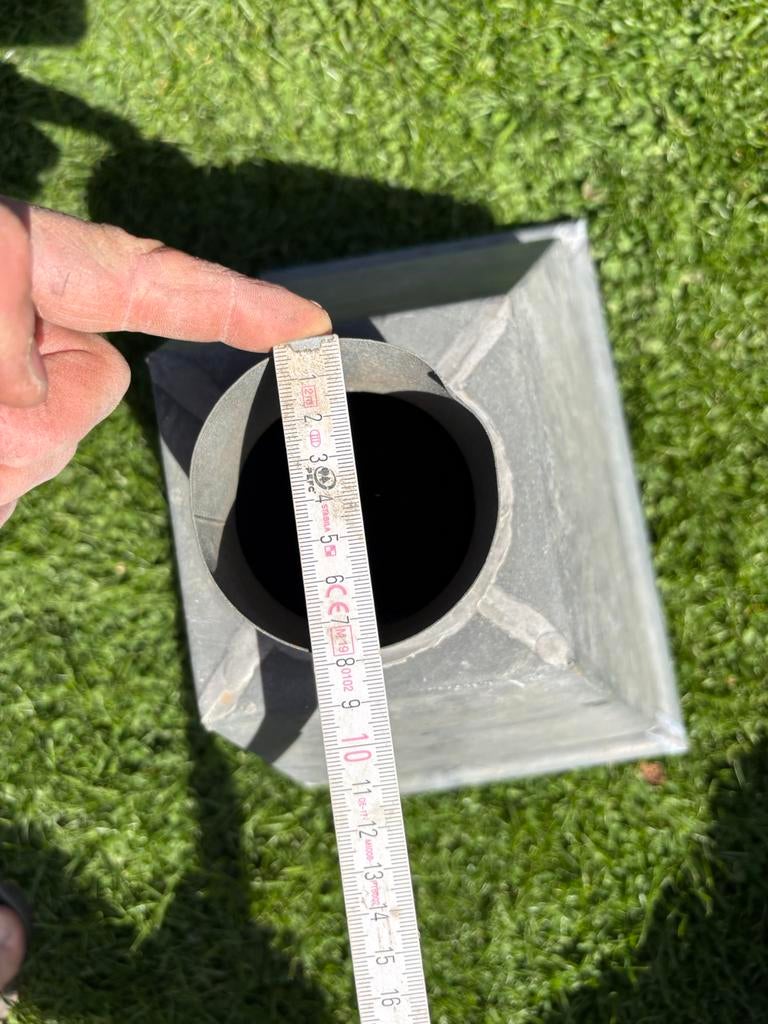 Dakgoot afvoer zink, Doe-het-zelf en Bouw, Ophalen, Gebruikt