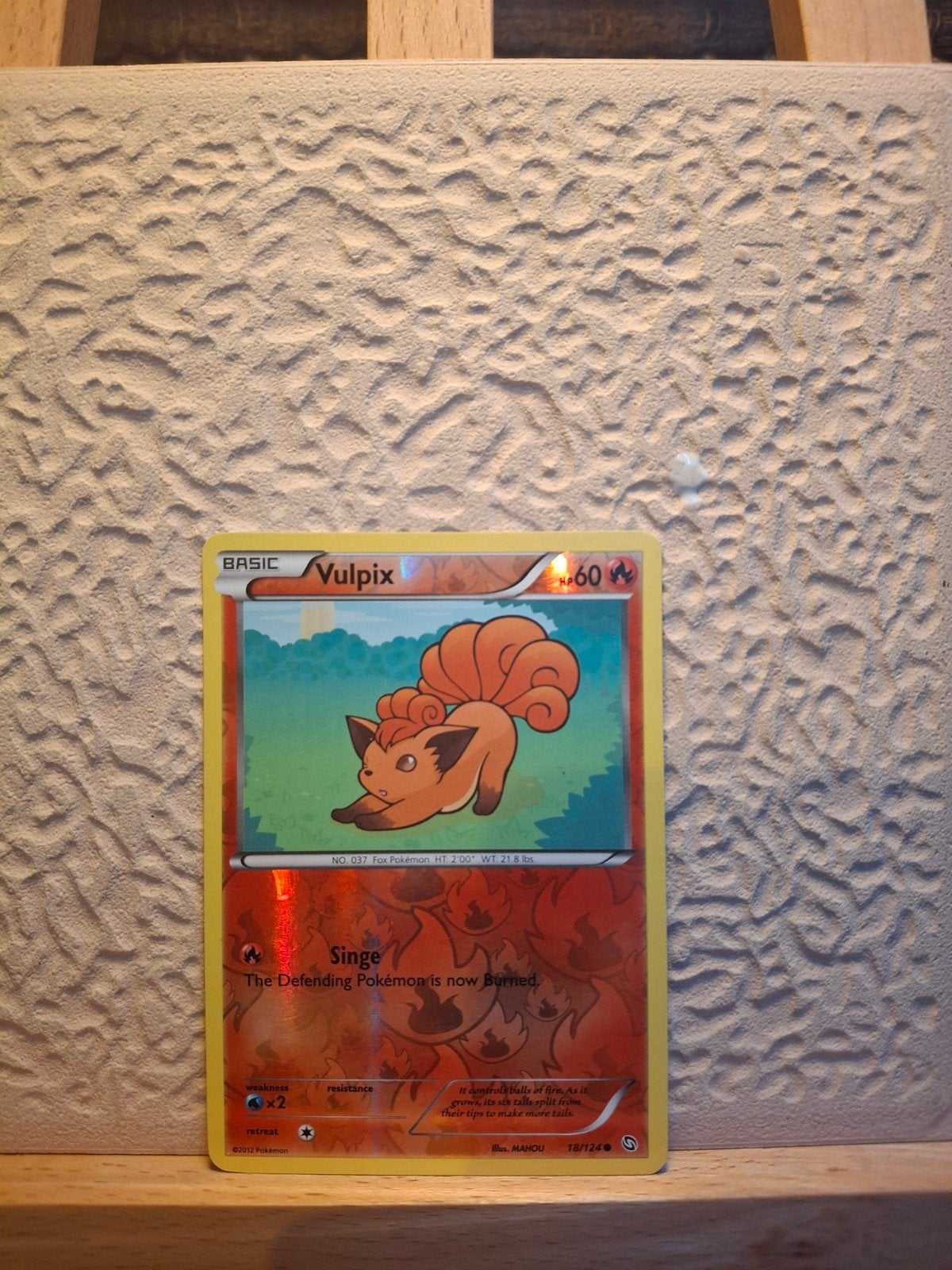 Vulpix (reverse holo), Hobby en Vrije tijd, Ophalen, Zo goed als nieuw, Losse kaart, Foil