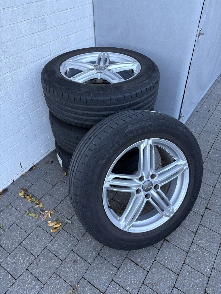 Autovelg + band, Auto-onderdelen, Ophalen, 18 inch, Gebruikt, Banden en Velgen