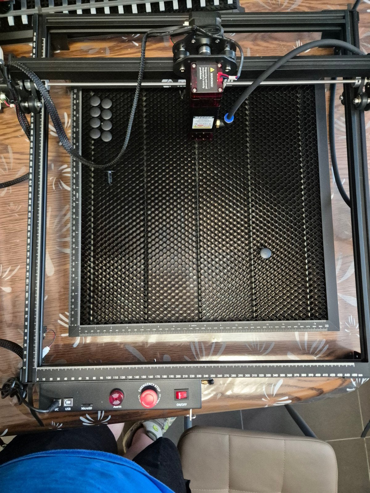 laser graveer en snij machine mecpow x3 pro 10 watt, Ophalen, Zo goed als nieuw