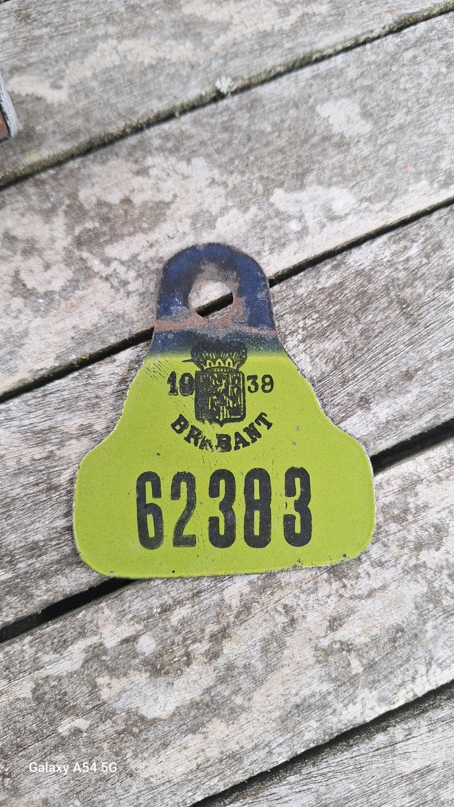 fietsplaatje Brabant 1939, Ophalen of Verzenden