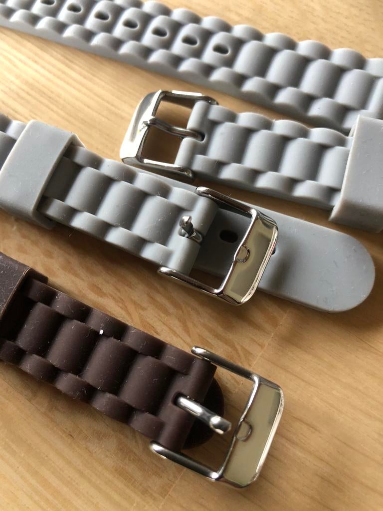 3 horlogebandjes 16 mm, Ophalen, Nieuw