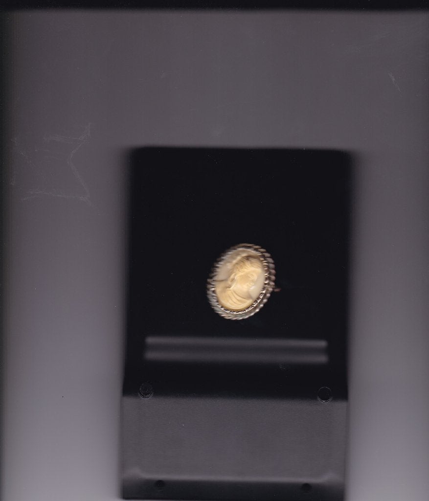 broche très bon état qui a + de 100 ans matière rare v.photo, Enlèvement ou Envoi, Comme neuf, Beige, Autres matériaux