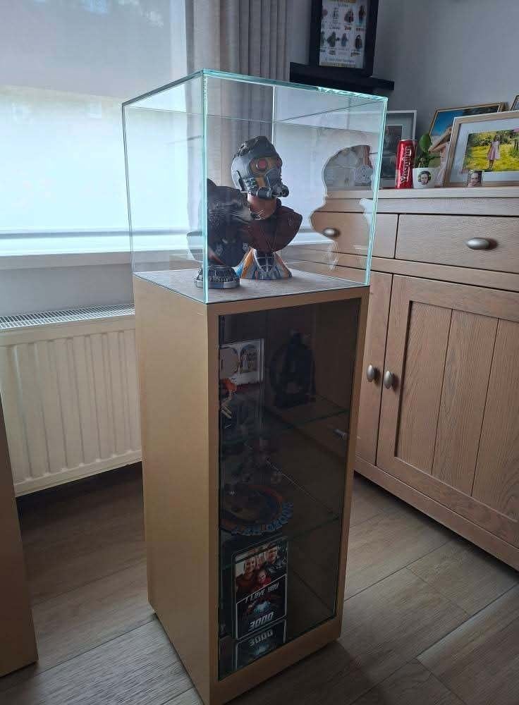 Vitrine kast op maat, Huis en Inrichting, Kasten | Vitrinekasten, Ophalen, Zo goed als nieuw, Glas, Met deur(en)