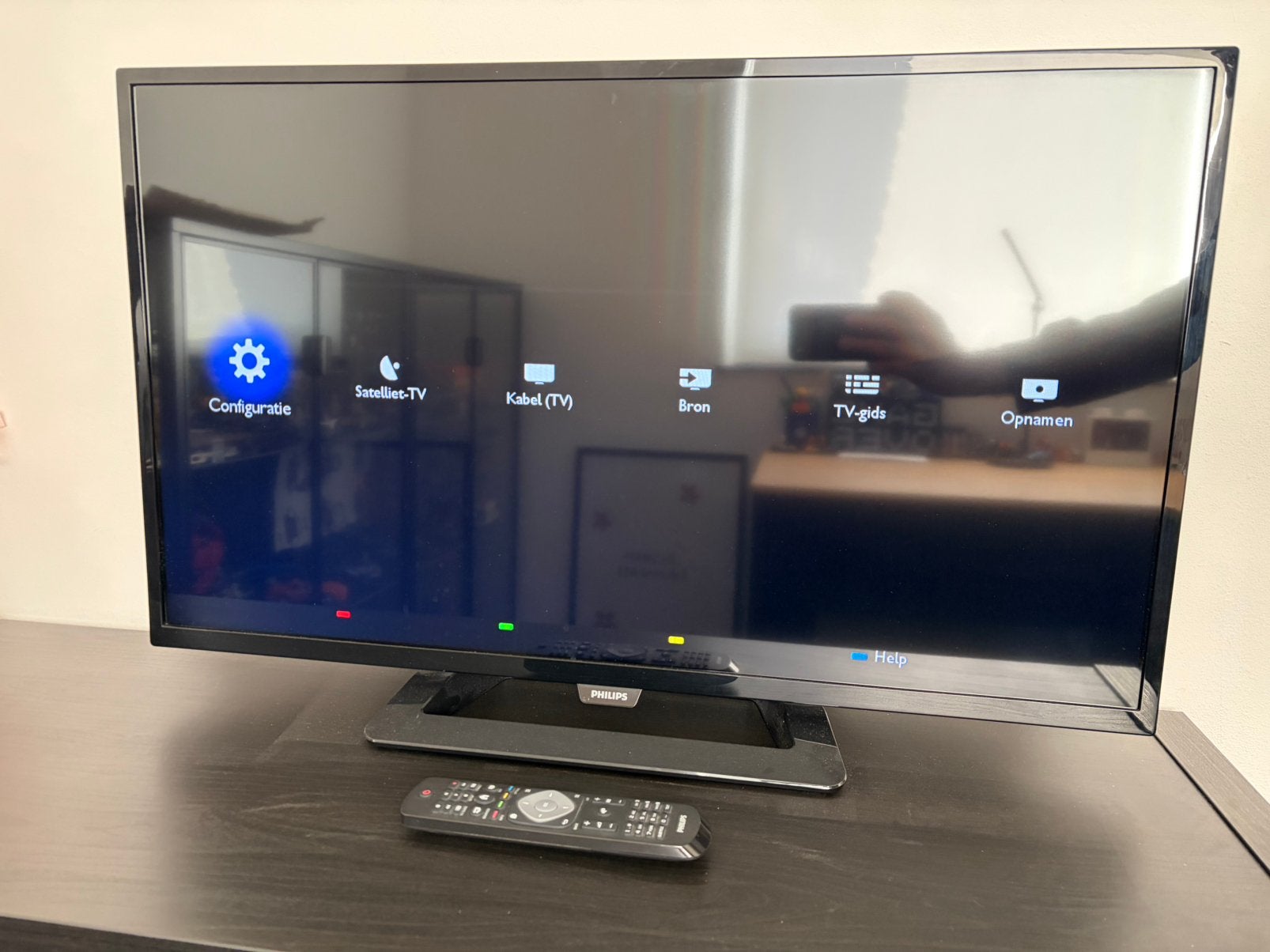 Philips 32Inch LED HD tv + satelliet, Audio, Tv en Foto, Ophalen, Zo goed als nieuw, LED, Philips