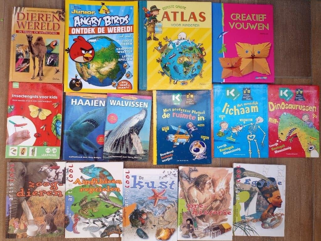 15 LEERRIJKE BOEKEN VOOR LAGERE SCHOOL KINDEREN, Ophalen of Verzenden, Gelezen, Non-fictie