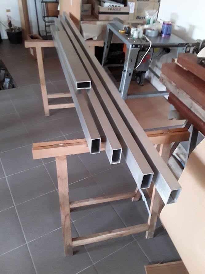 Aluminium kokers 40x80mm 2en3mm dik Lot 5 stuks samen nieuw, Doe-het-zelf en Bouw, Ophalen, Nieuw, Aluminium